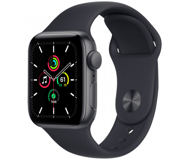 Apple Watch SE GPS 40mm Space Grey Aluminium Case with Midnight Sport Band (MKQ13) б/у